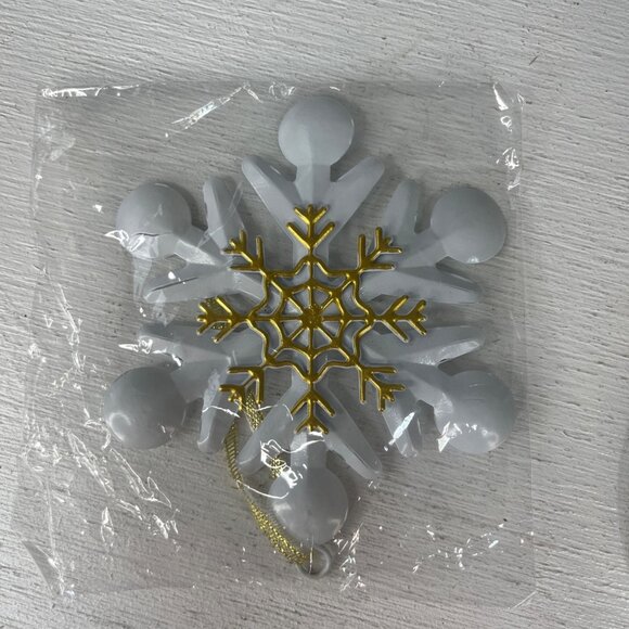 Holiday Style 6 Pc Christmas Ornaments Set Joy Noel Merry Tin Hanging - Picture 5 of 9